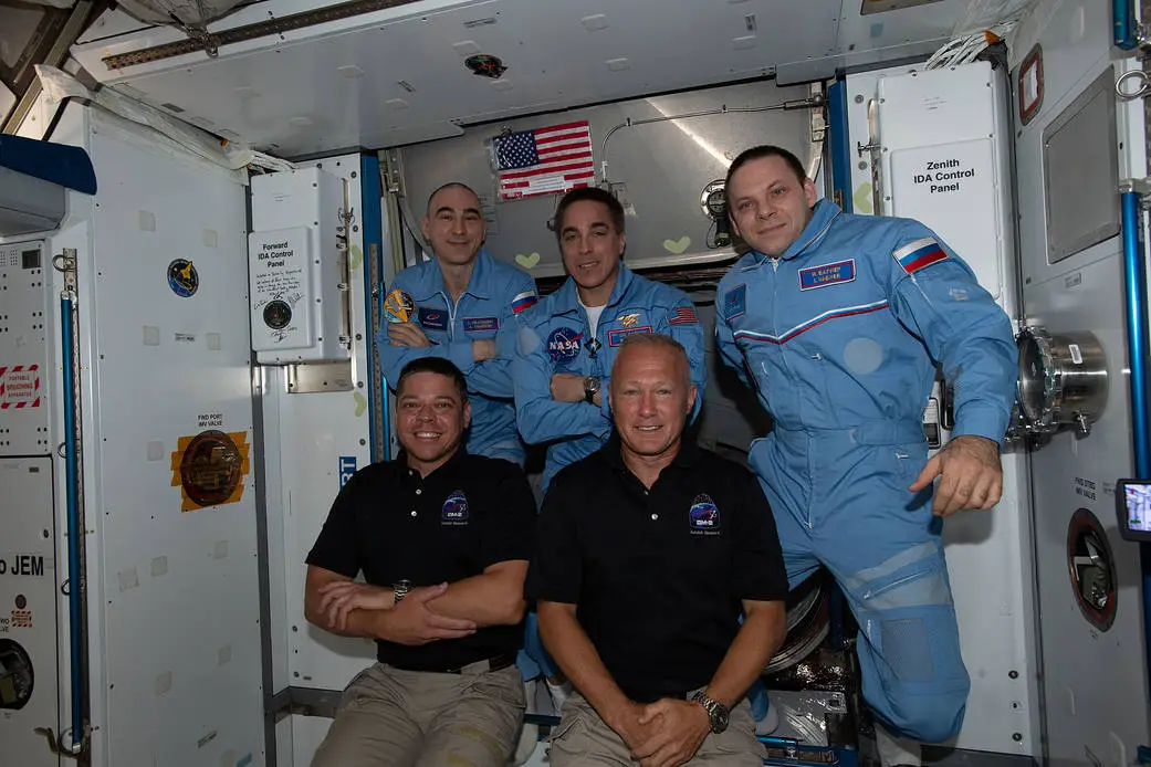 Expedition 63 mission photo representing MORI Associates' IT and live television production support