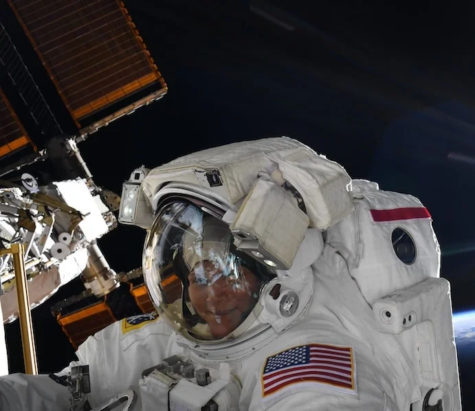 Astronaut showcasing MORI Associates' human spaceflight support