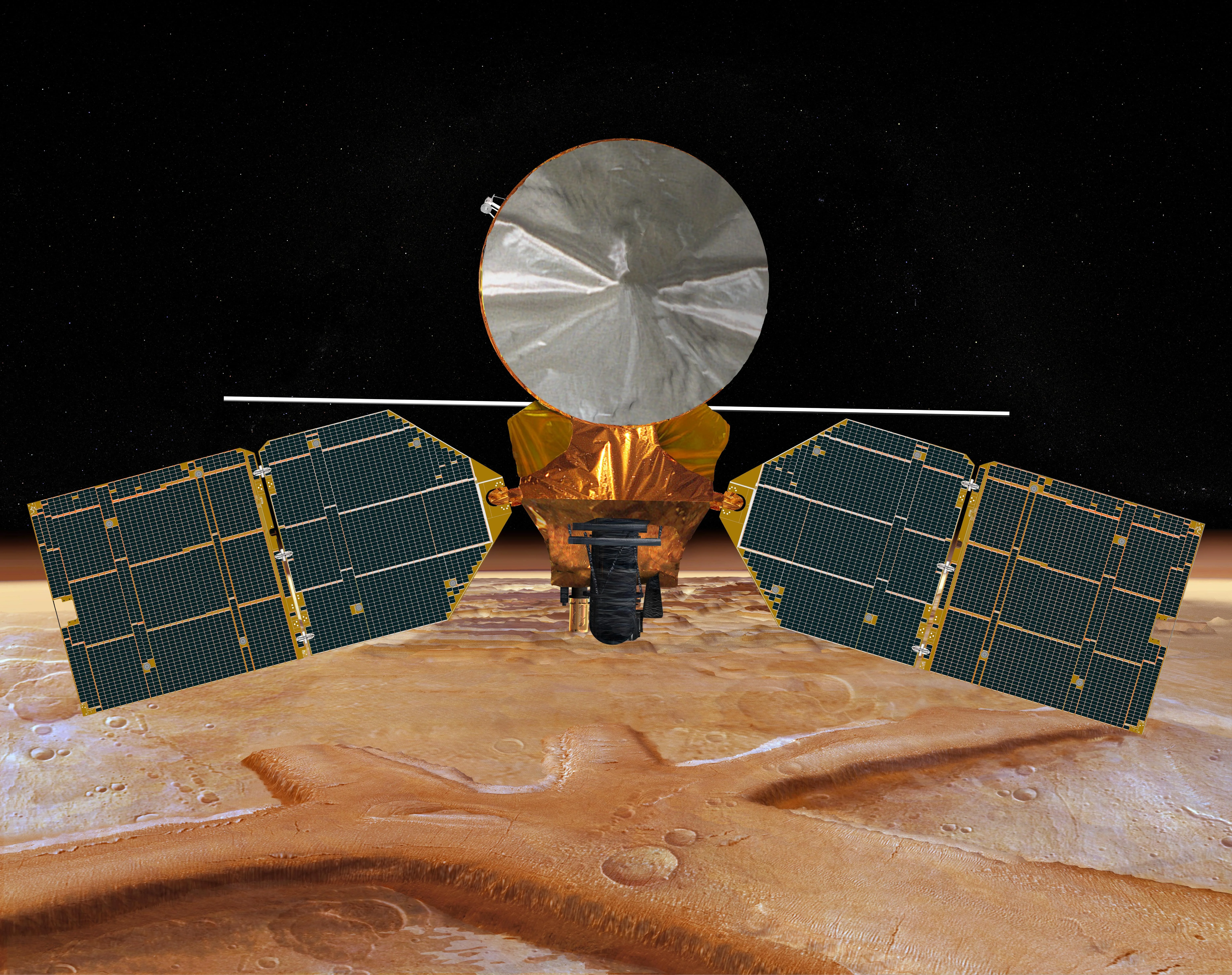 Mars Reconnaissance Orbiter representing MORI Associates' Mars exploration support